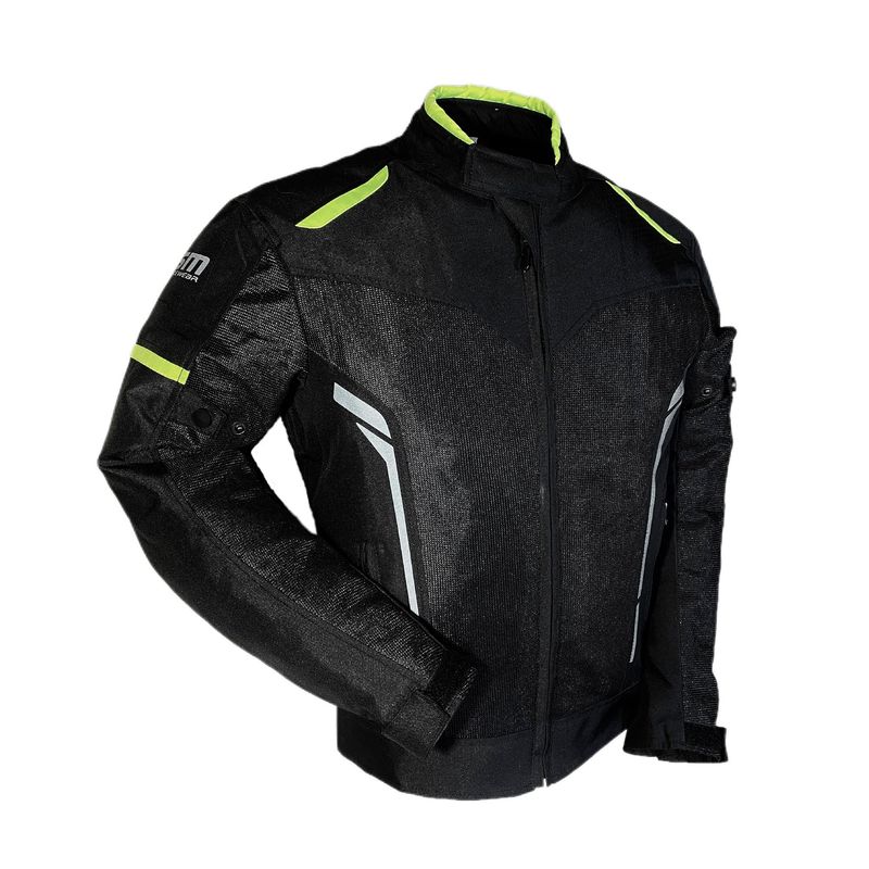 SMART BIKERS - CHAQUETA DE PROTECCION SM RACEWEAR MESHTEC VENTILADA NEGRAVERDE M