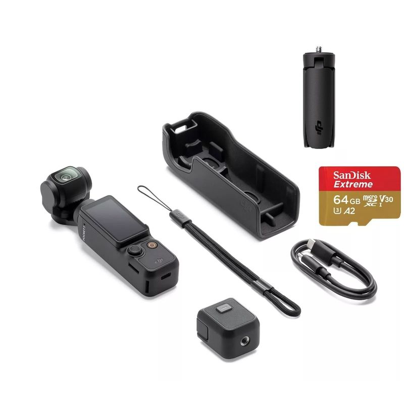DJI - Videocámara Dji Osmo Pocket 3 capture more combo batería extra