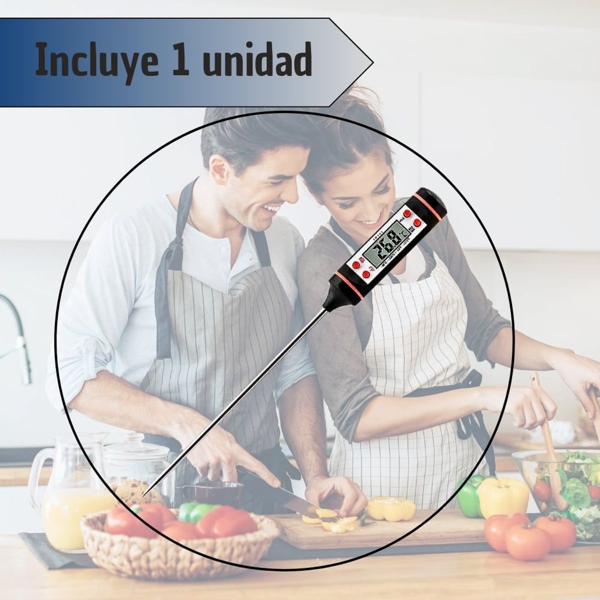 GENERAL - Termómetro Digital Para Alimentos Cocina Punzón Temperatura