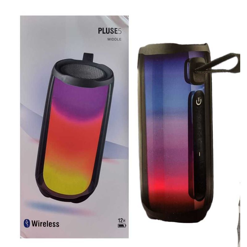 GENERICO - Parlante Bocina Bluetooth Inalámbrico Con Luces Led Rgb 360