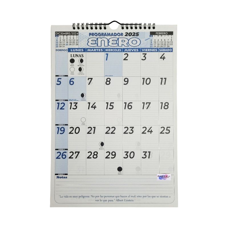 GENERICO - Calendario Programador 2025 Vertical Mediano 24x34