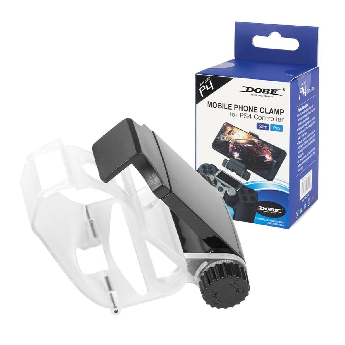 DOBE - Clamp Soporte Holder De Celular Para Joystick Ps4 Slim Y Pro