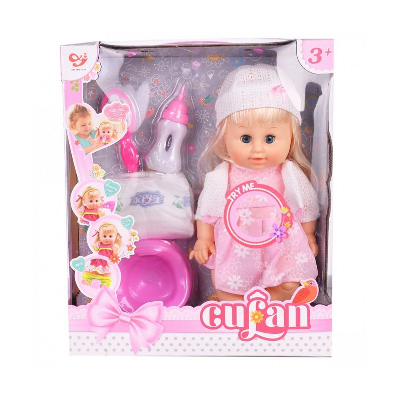 GENERICO - Muñeco Bebe Vestido Margarita Pañal Vacinilla Juguete Niñas