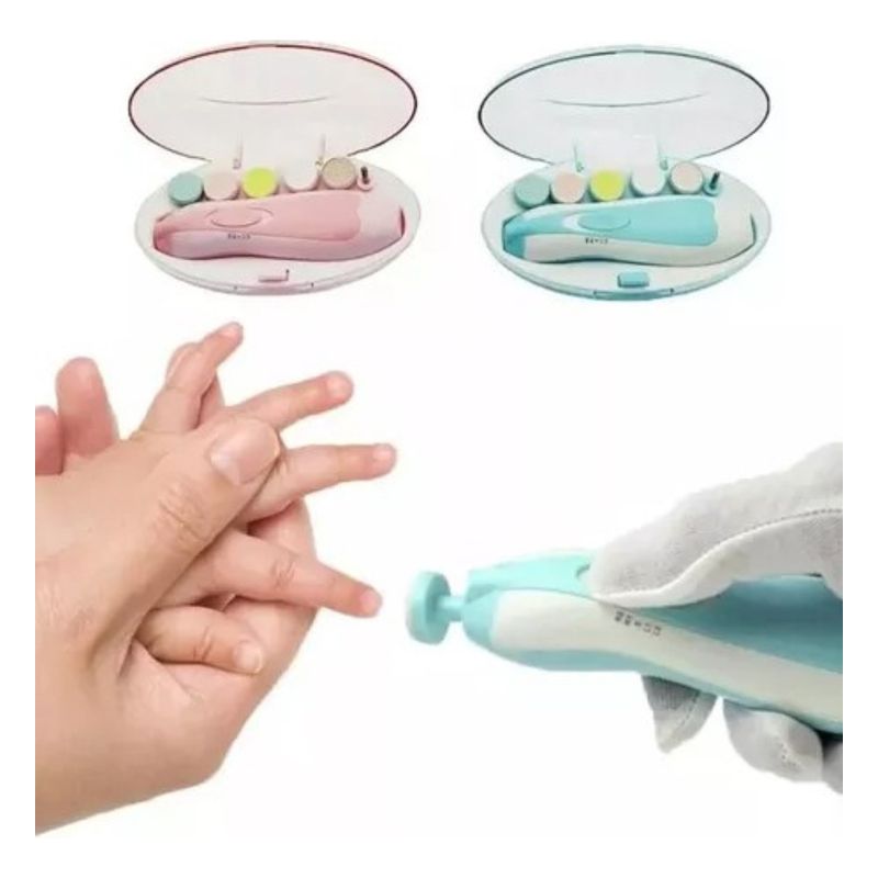 GENERICO - Lima Corta Uñas Pulidora Bebe Eléctrica