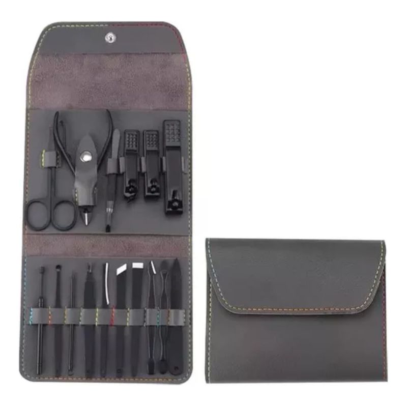 GENERICO - Kit Manicure Pedicure Cuidado Facial Cortauñas X16 Piezas