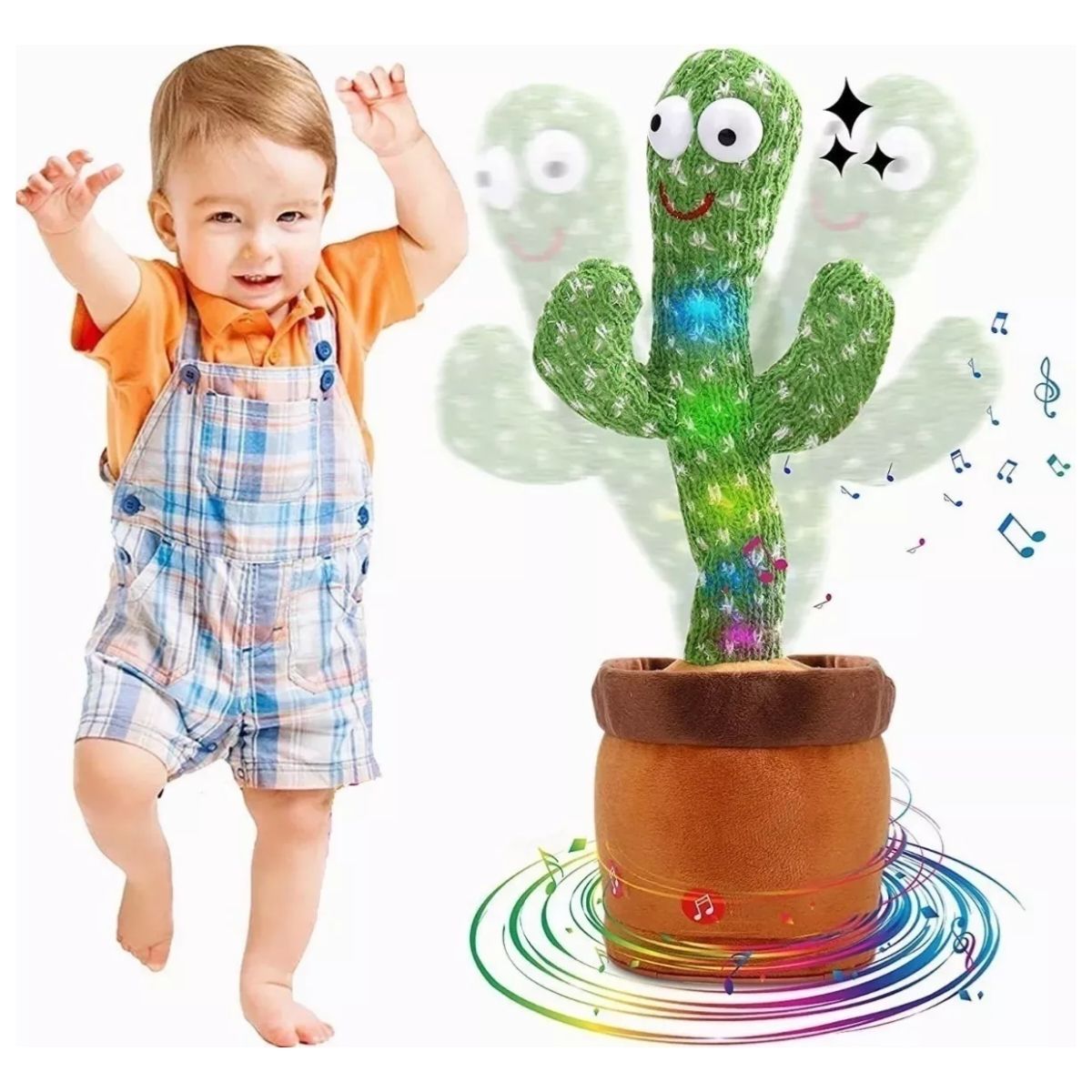 GENERICO - Cactus Bailarin Imita Voz Musical Bailarin Juguete Felpa