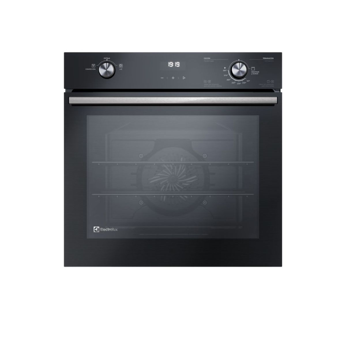 ELECTROLUX - Horno de Empotrar a Gas Electrolux 80L Convección y Timer Digital Negro OE8GH