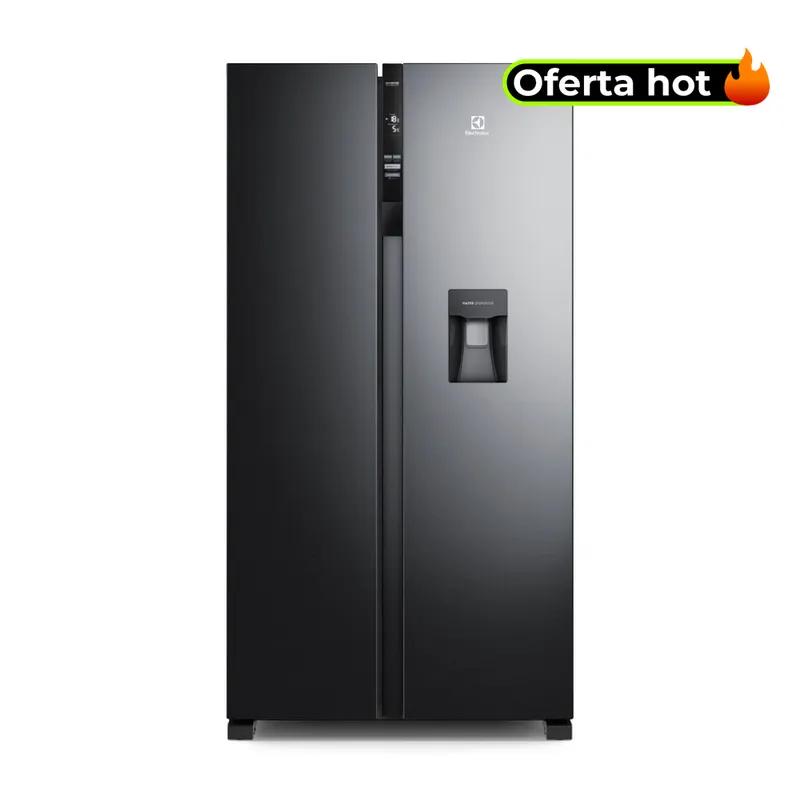 ELECTROLUX - Nevecón Electrolux no frost side by side 438L Inverter negro ERS433HBWD