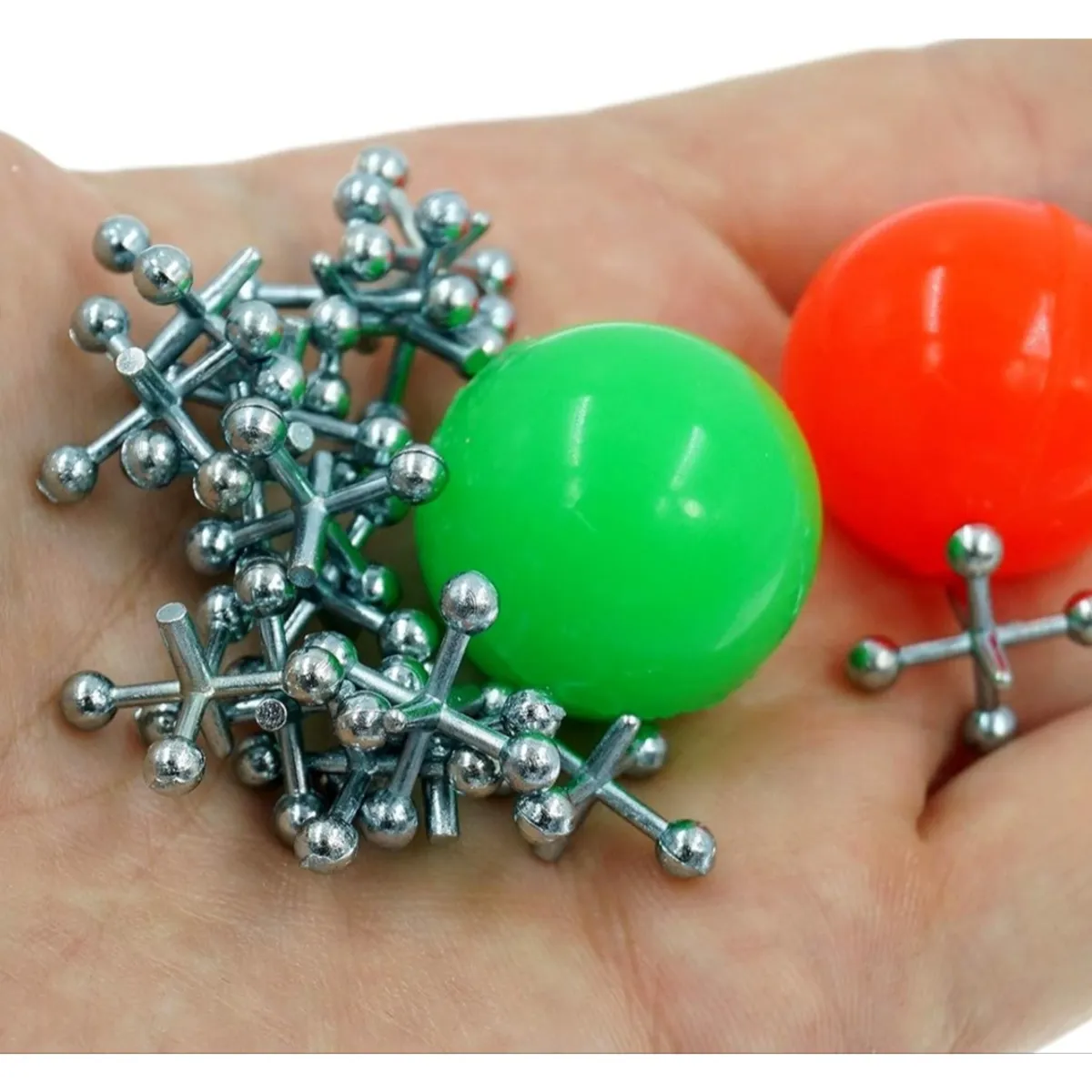 JUGANDO Y EDUCANDO - Juego Clásico De Jacks En Metal Para Niños