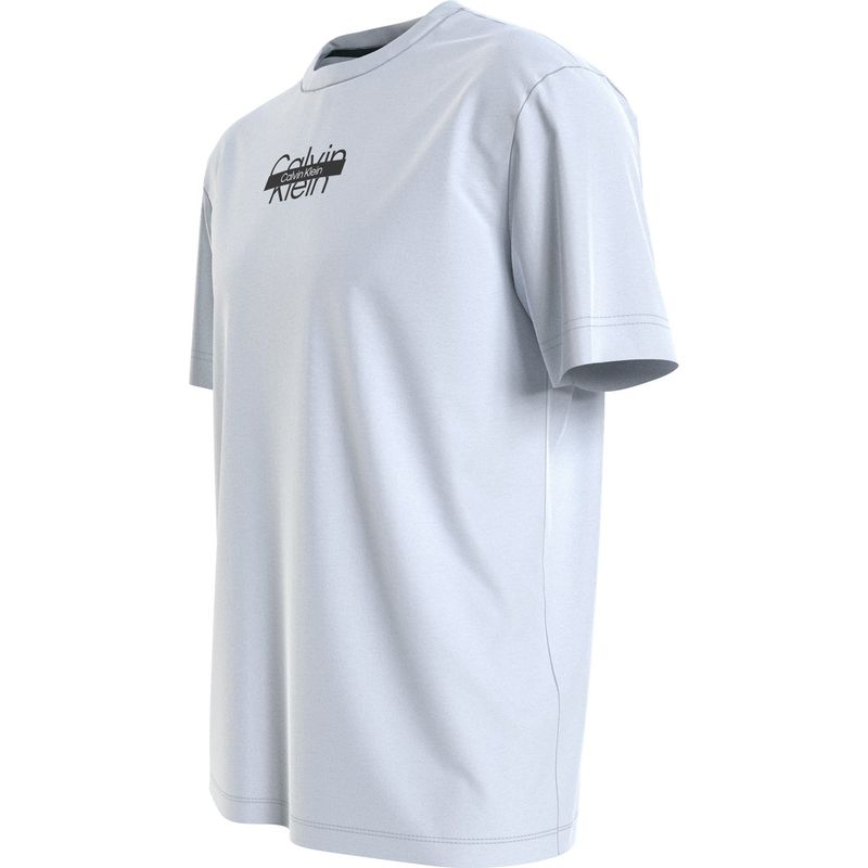 CALVIN KLEIN - Camiseta blanca de algodón con logotipo Calvin Klein