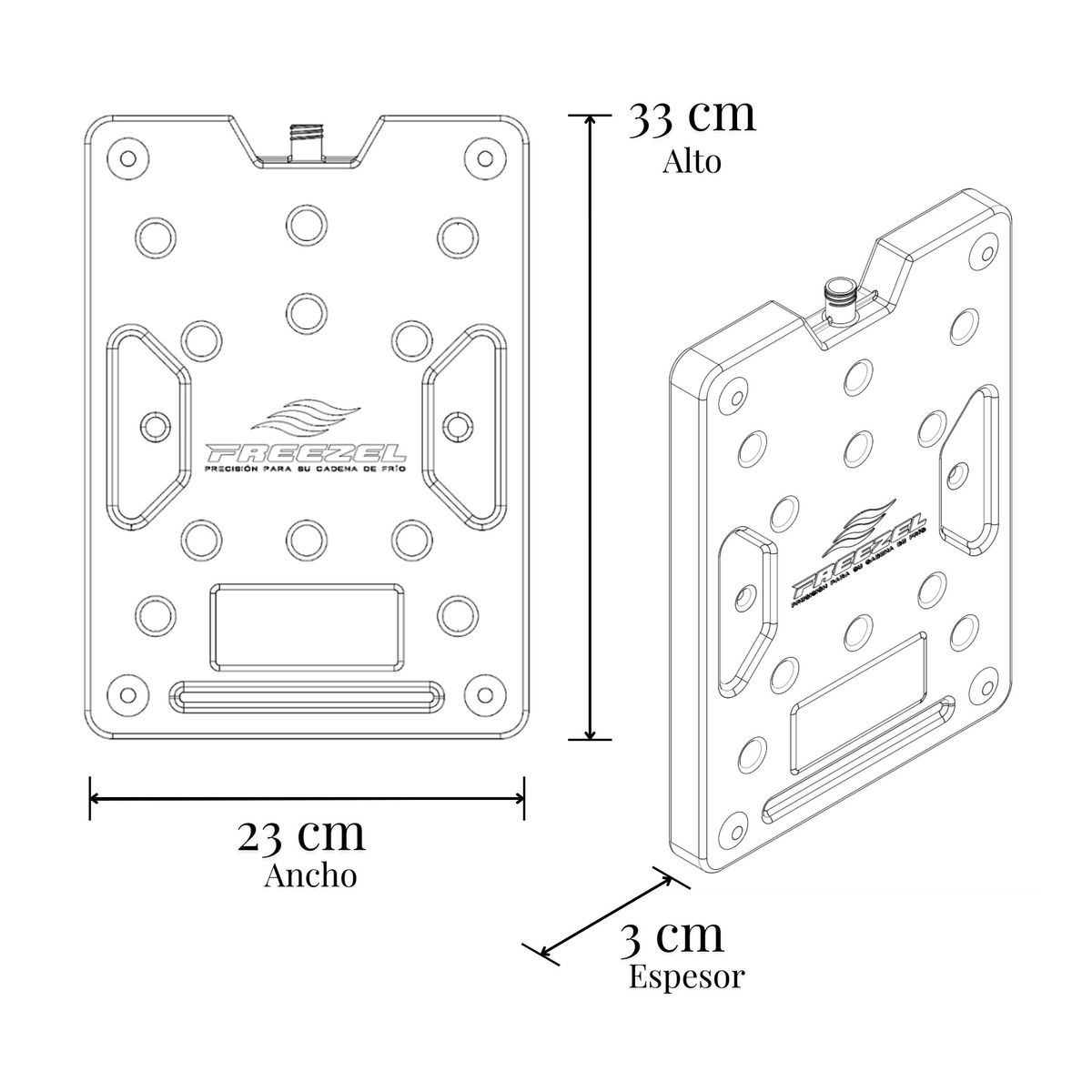 GENERICO - KIT X10  Pila Gel Refrigerante Ice Pack Hielo Cadena Frío