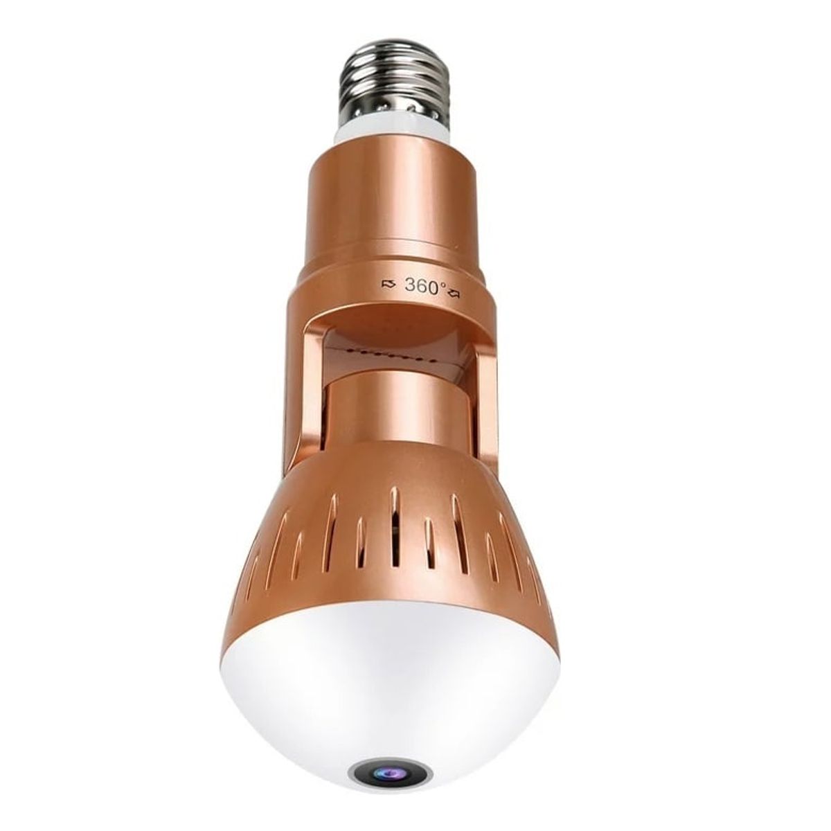 GENERICO - Cámara Ip Bombillo Espía Visión Nocturna Hd Seguridad Hogar