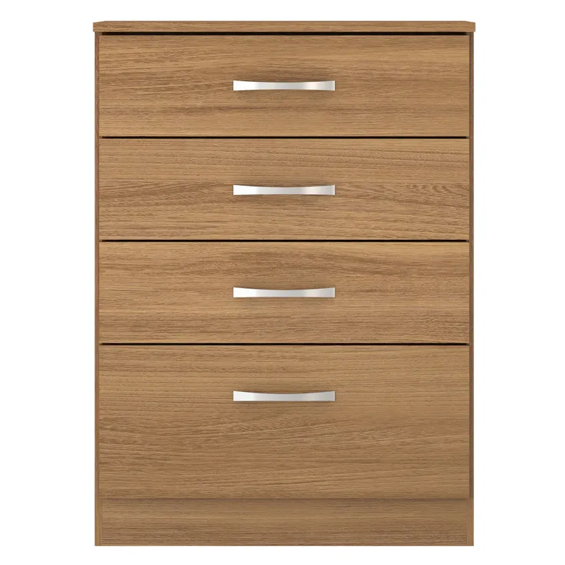 MULTIMUEBLES - COMODA ASTRAL 4 CAJONES ALMENDRA 86X62X41