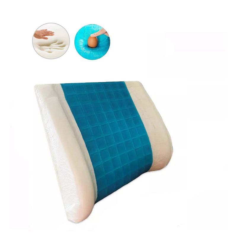 TECHCONFORT - Soporte lumbar en Gel y viscoelástica memory foam - espaldar lumbar