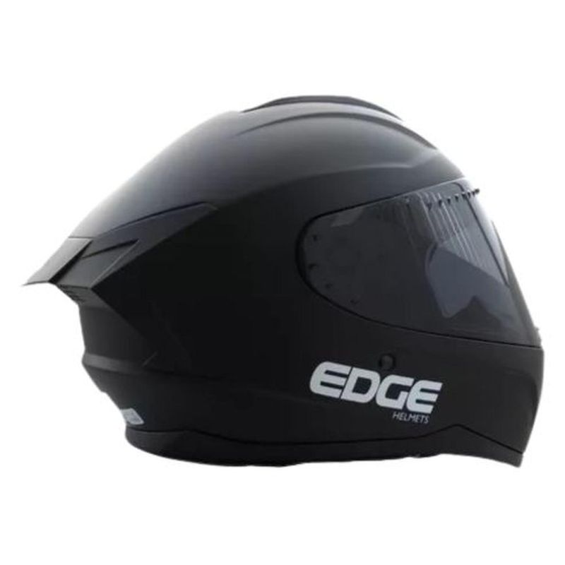 EDGE HELMETS - Casco Edge Integral Extreme Solido Negro Mate Certificado DOT - ECE - Negro - XL