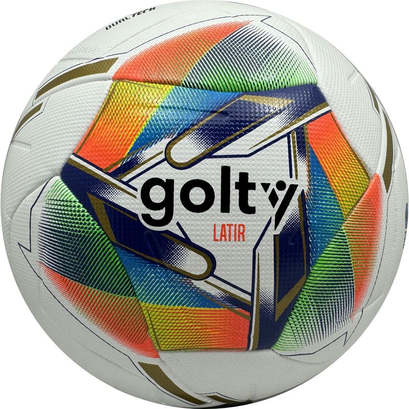 GOLTY - Balón De Fútbol Pro Golty Latir 5 Dualtech BlancoNaranja