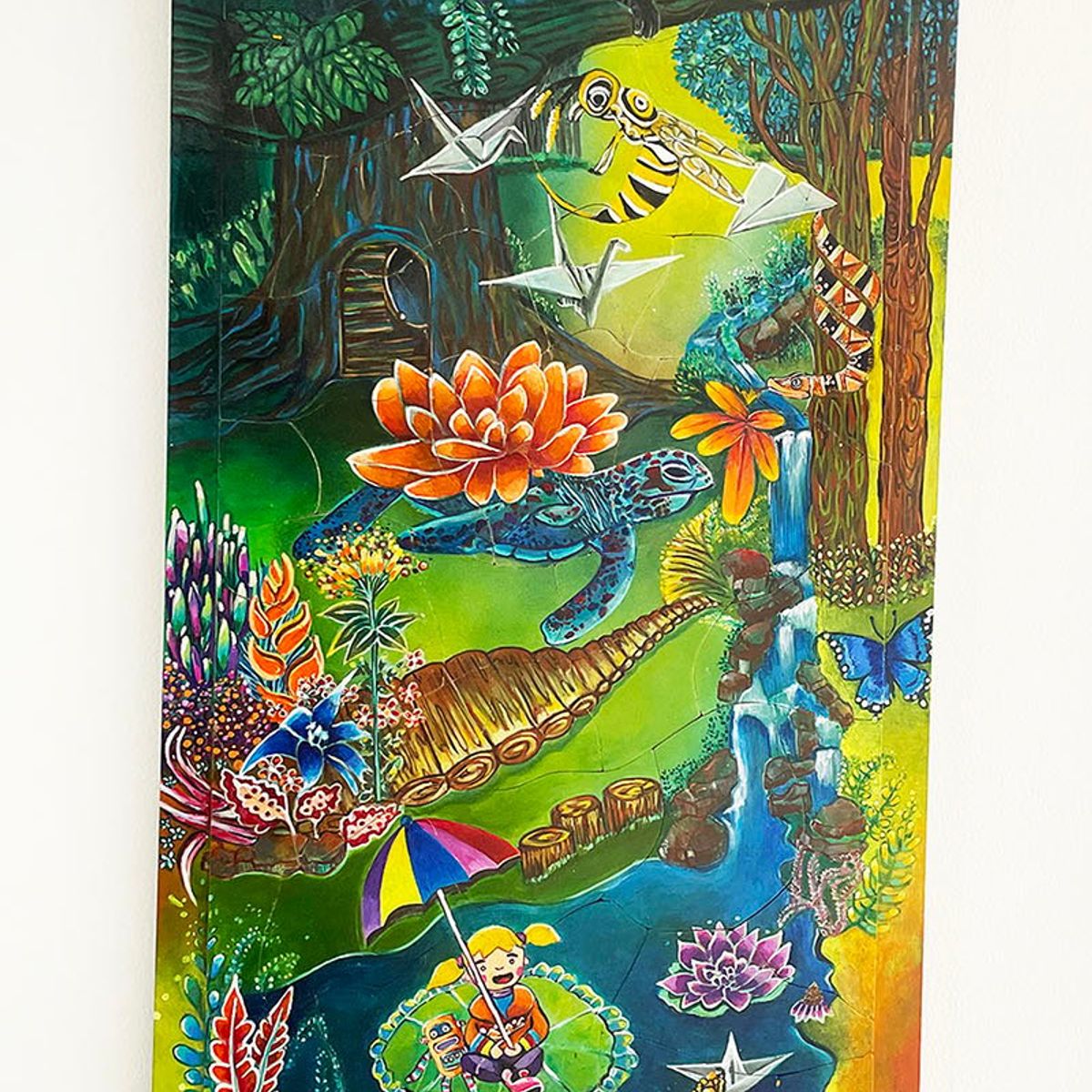 ROMPECABEZAS - Jugando en la Jungla Cuadro  Rompecabezas  Imantado