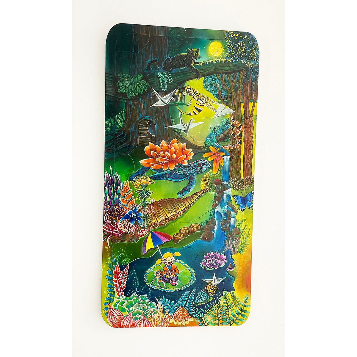 ROMPECABEZAS - Jugando en la Jungla Cuadro  Rompecabezas  Imantado