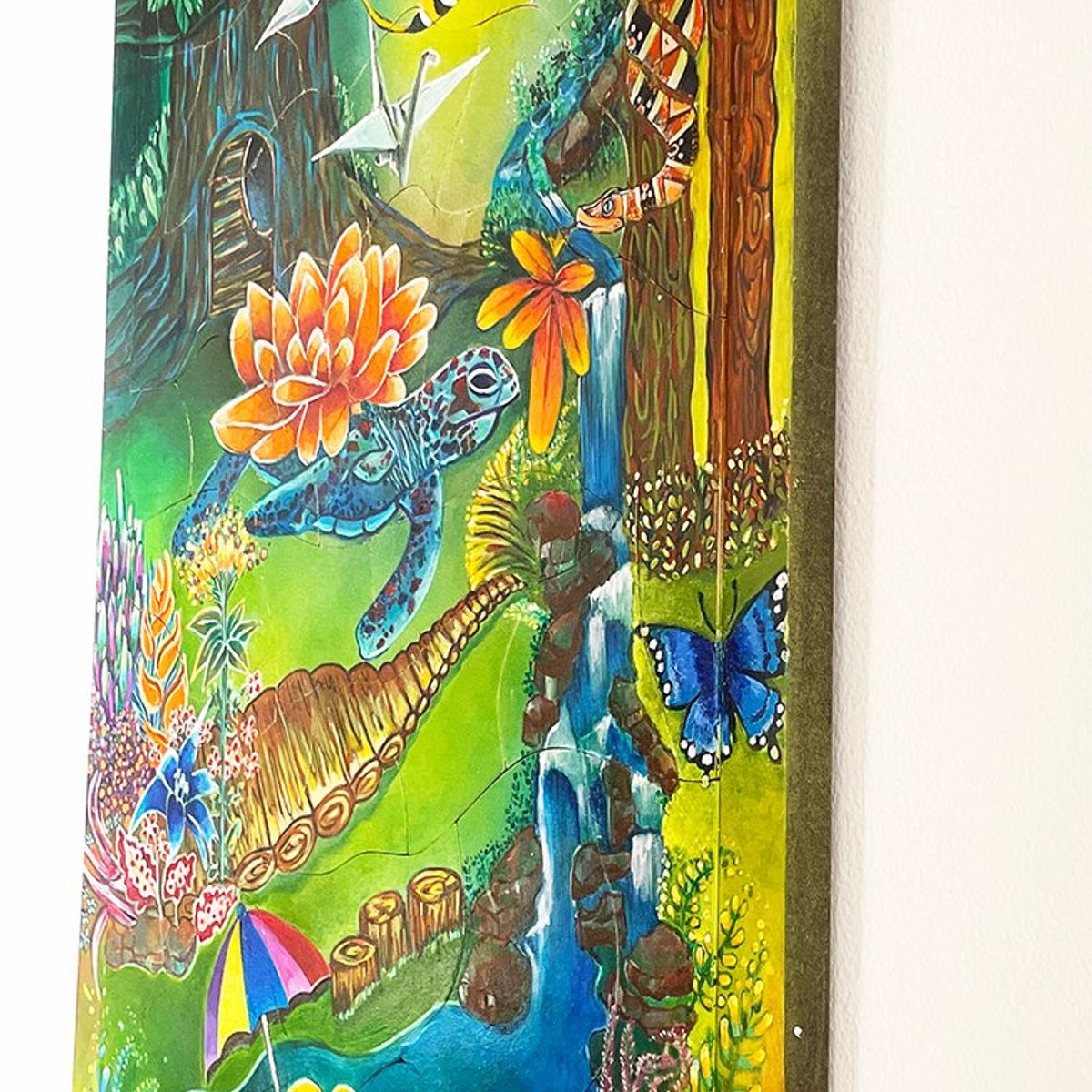 ROMPECABEZAS - Jugando en la Jungla Cuadro  Rompecabezas  Imantado