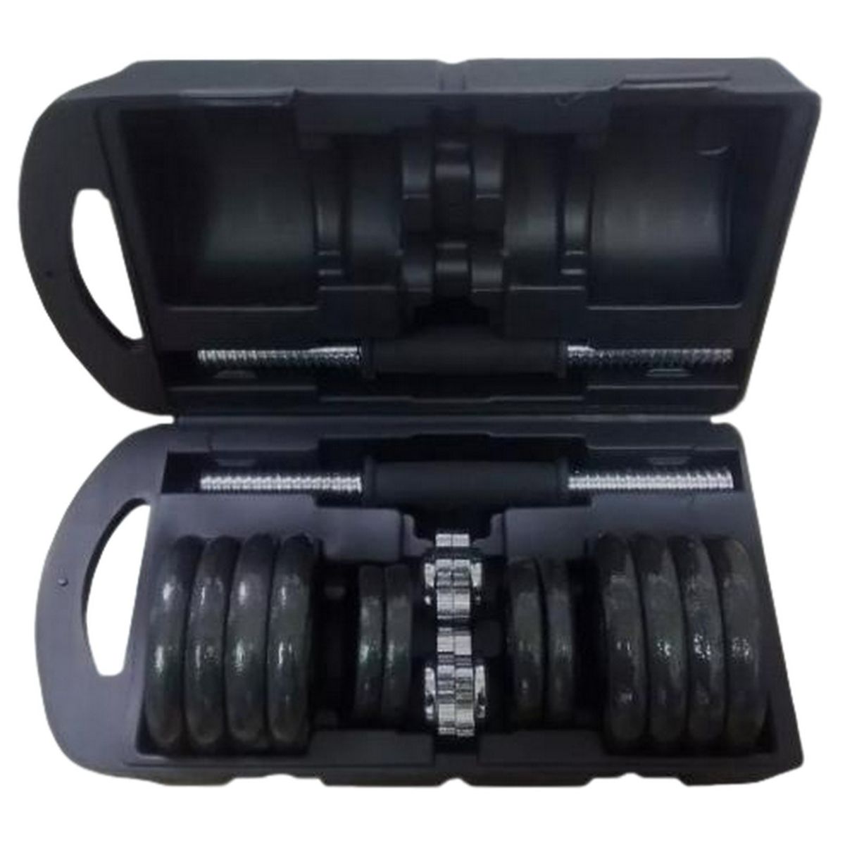 GENERICO - Kit Pesas Mancuernas 20 Kg 40 Lb Gimnasio Portatil + Estuche