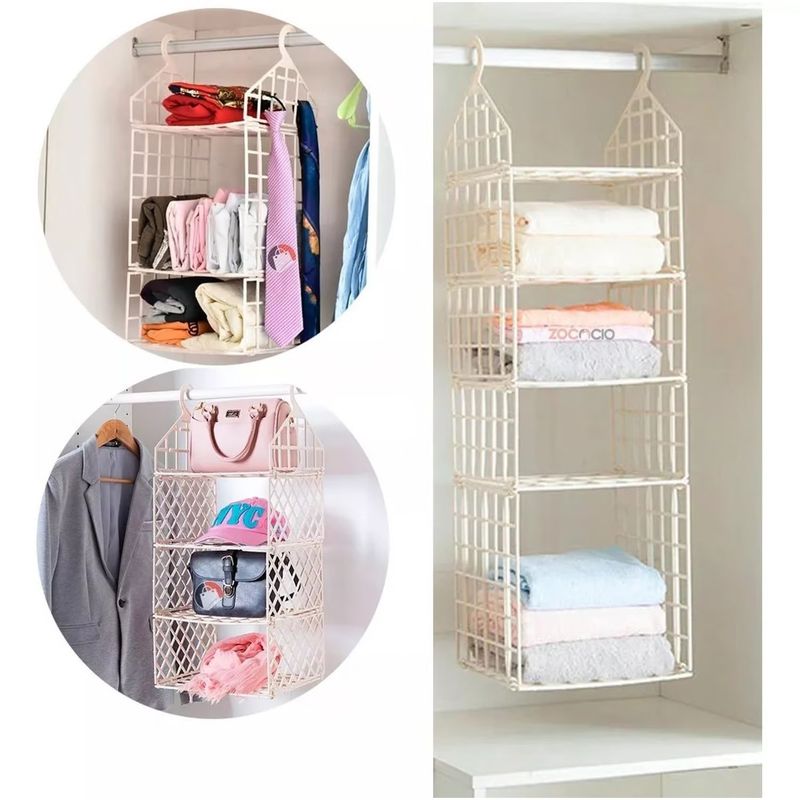 ONE PIXEL - Colgador Organizador De Ropa Para Armario Facil Uso