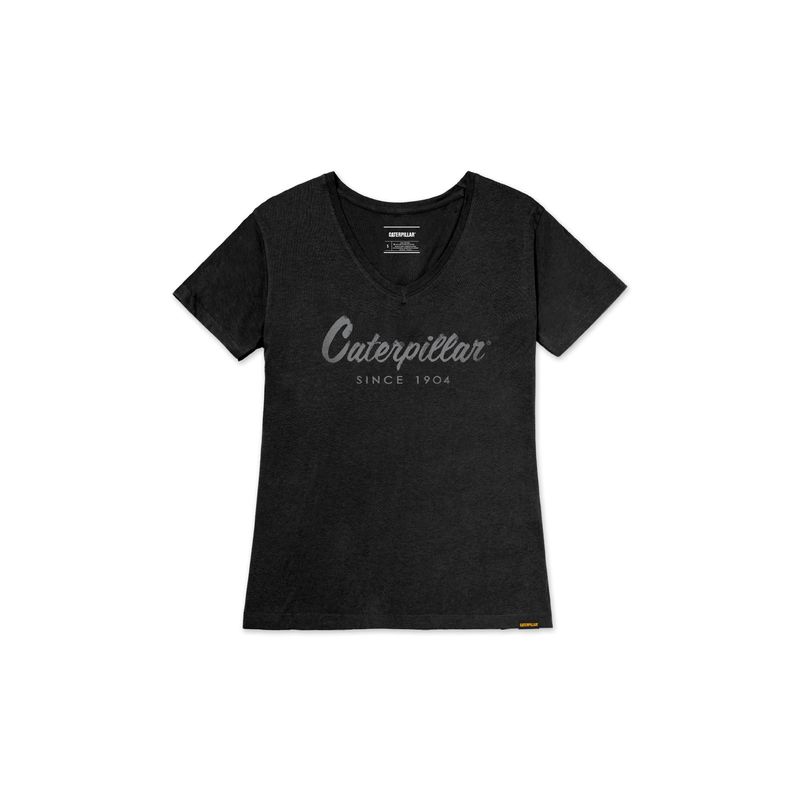 CAT - Camiseta MUJER CATERPILLAR SCRIPT V 4010556-8DH CAT