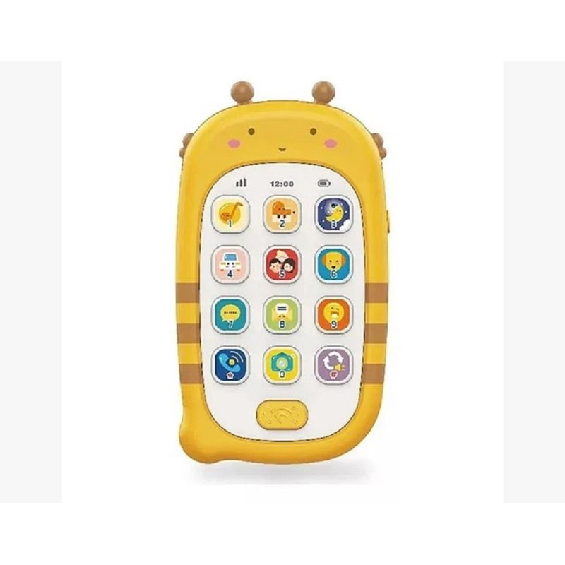 HUANGER - Celular Conejo Móvil Juguete Bebé Interactivo Color Amarillo