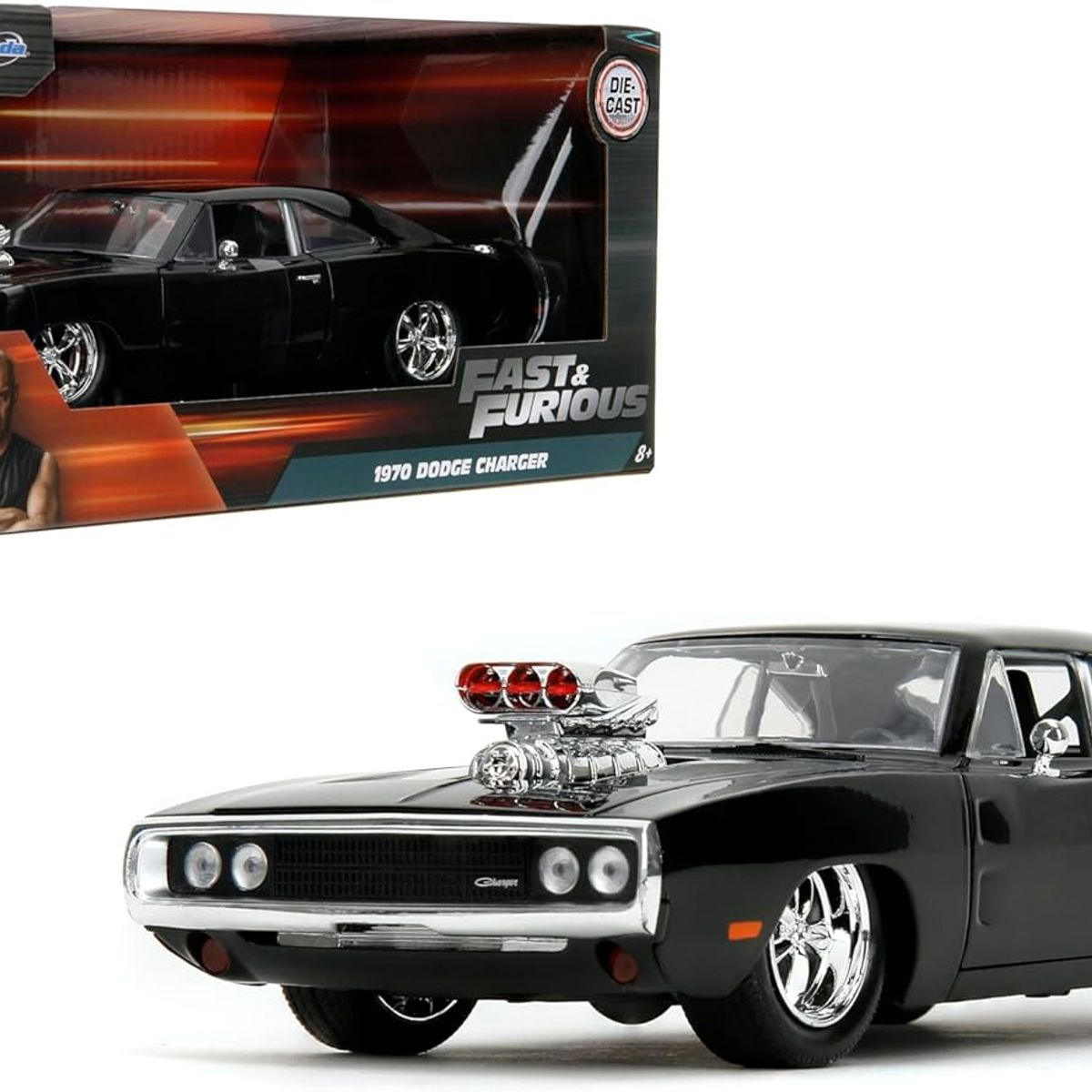 JADA TOYS - Carro Rapido & Furioso Dodge charger 1970 Toretto 1/24