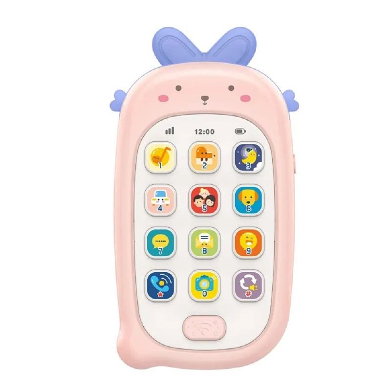 HUANGER - Celular Conejo Móvil Juguete Bebé Interactivo Color Rosado