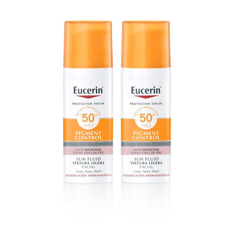 EUCERIN - Eucerin Sun Pigment Control Fps 50+ 50ml X2