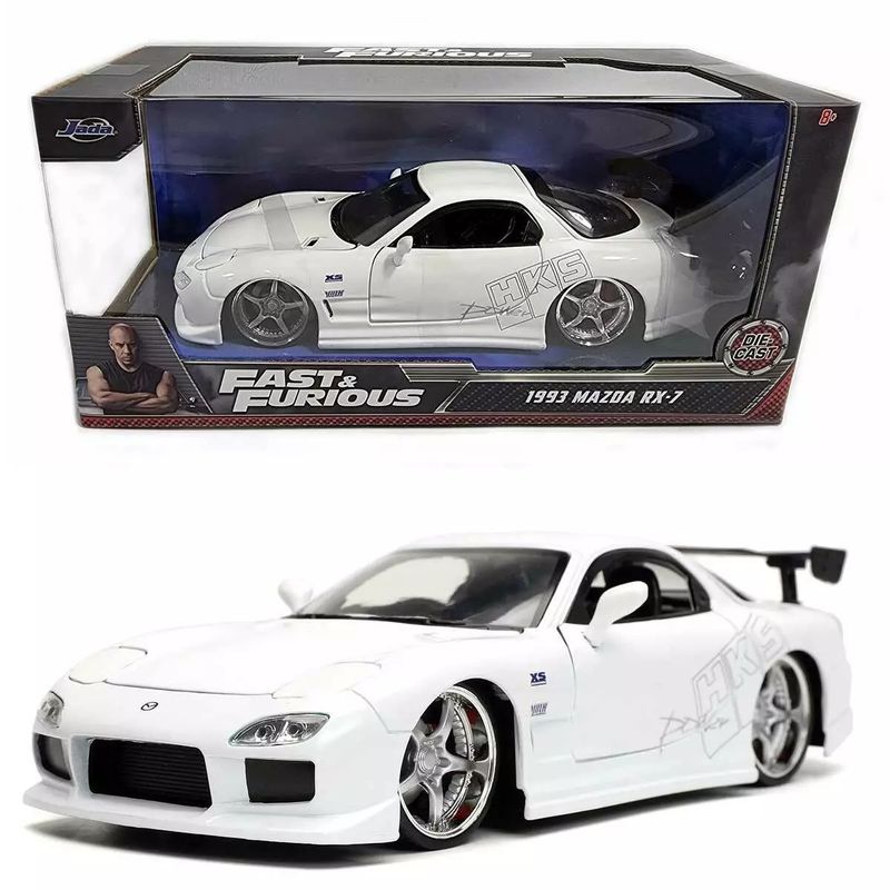 JADA TOYS - Carro Mazda RX-7 1993 1/24 Rápido Y Furioso