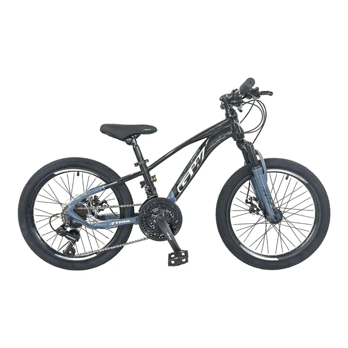 GW - Bicicleta de Montaña GW Titan 20 21V Negro