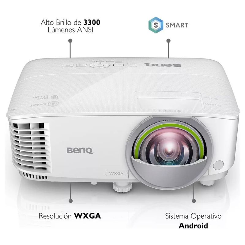 BENQ - PROYECTOR INTELIGENTE BENQ EW800ST 3300 LÚMENES