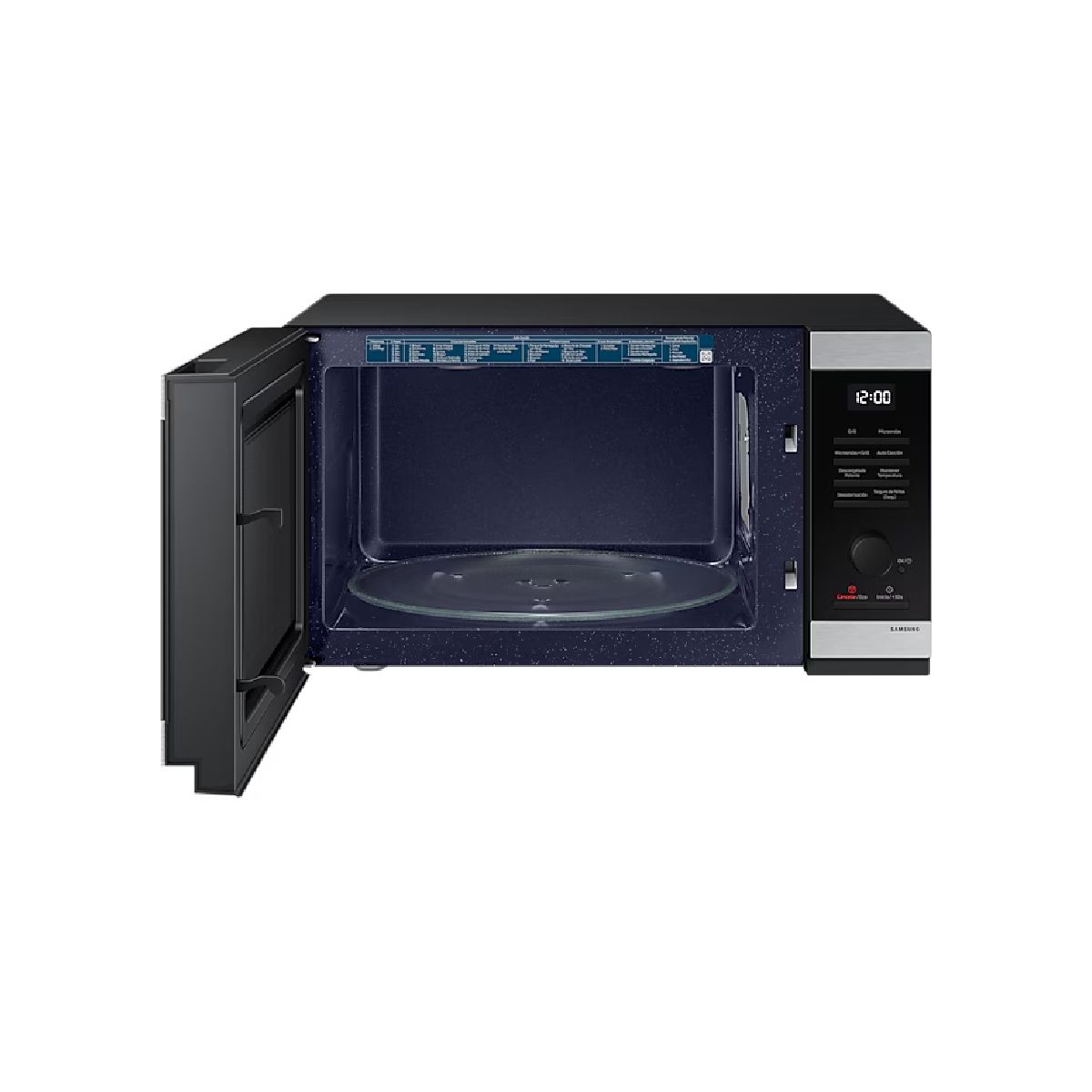 SAMSUNG - Horno Microondas Samsung 40 L 1.4P Con Dorador Negro/Plata MG40DG5524ATCO