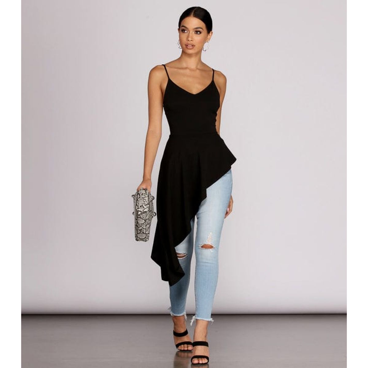 NEGRELI - BLUSA ASIMETRICA DE MUJER REF-2044