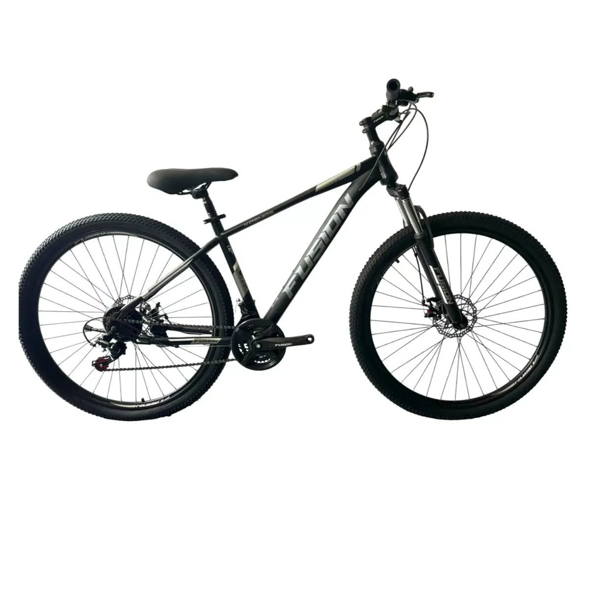 FUSION - Bicicleta Fusion Kosmos Rin 29 24 Vel Negro gris