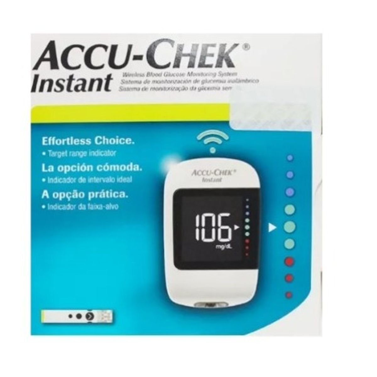 ROCHE - Glucómetro Instant Kit X 4 + 50 Tirillas + 200 Lancetas