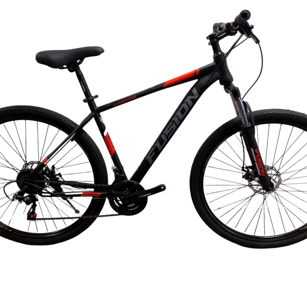 FUSION - Bicicleta Fusion Kosmos Rin 29 Aluminio 24 Vel Negro rojo
