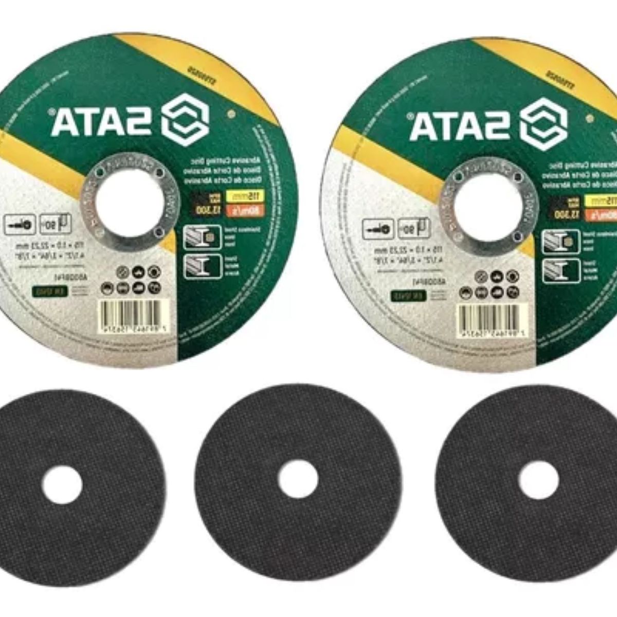 SATA - Disco De Corte Metal Para Pulidora 7 1/16 Pul/ 5pcs Sata