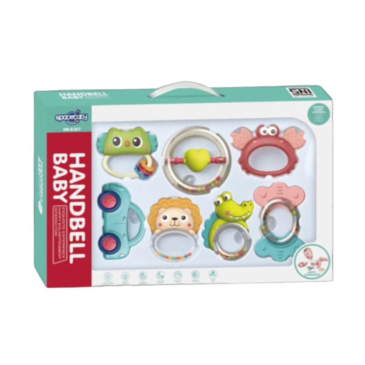 BIBI - Set De Sonajeros X7 Unidades Didactico Bebe