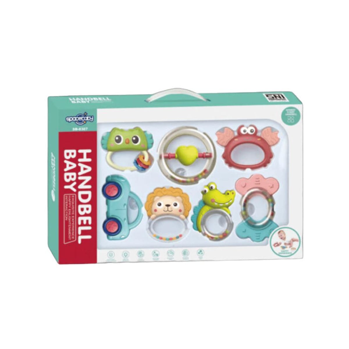 BIBI - Set De Sonajeros X7 Unidades Didactico Bebe