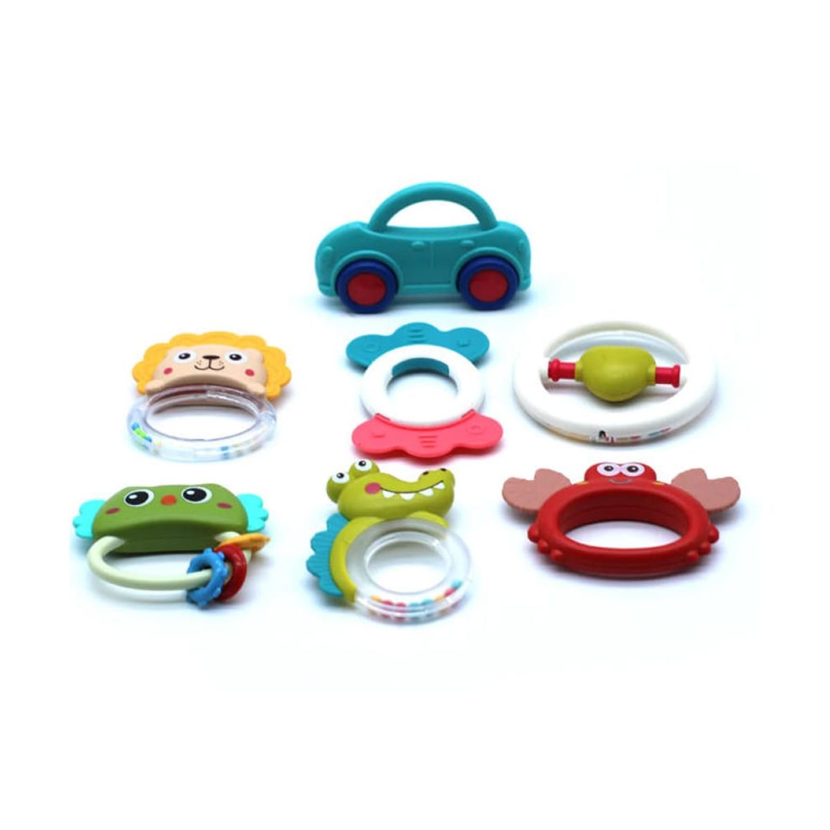 BIBI - Set De Sonajeros X7 Unidades Didactico Bebe