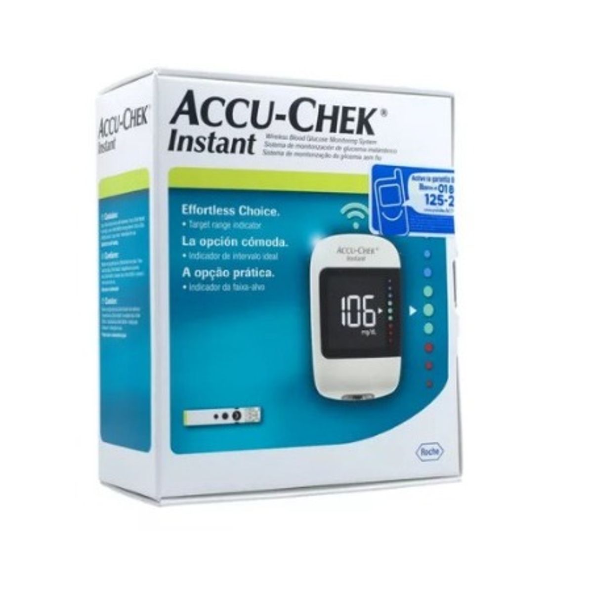 ROCHE - Glucometro Accu Check Instant Bluetooth Kit X 4
