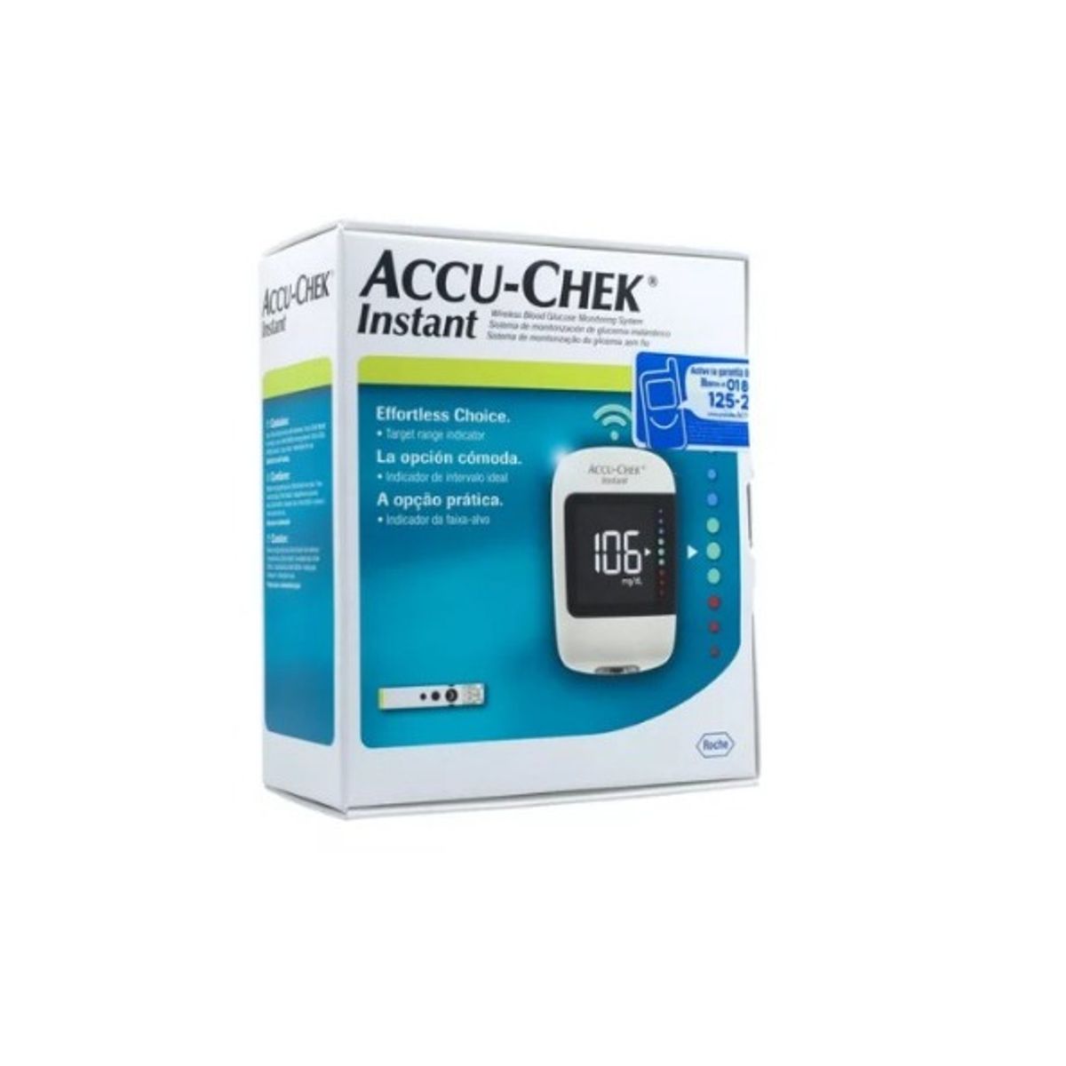 ROCHE - Glucometro Accu Check Instant Bluetooth Kit X 4