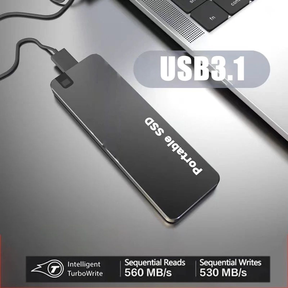 LENOVO - Lenovo Disco Externo Estado Sólido Tipo C, Usb 3.1 SSD 2Tb, 2 tb