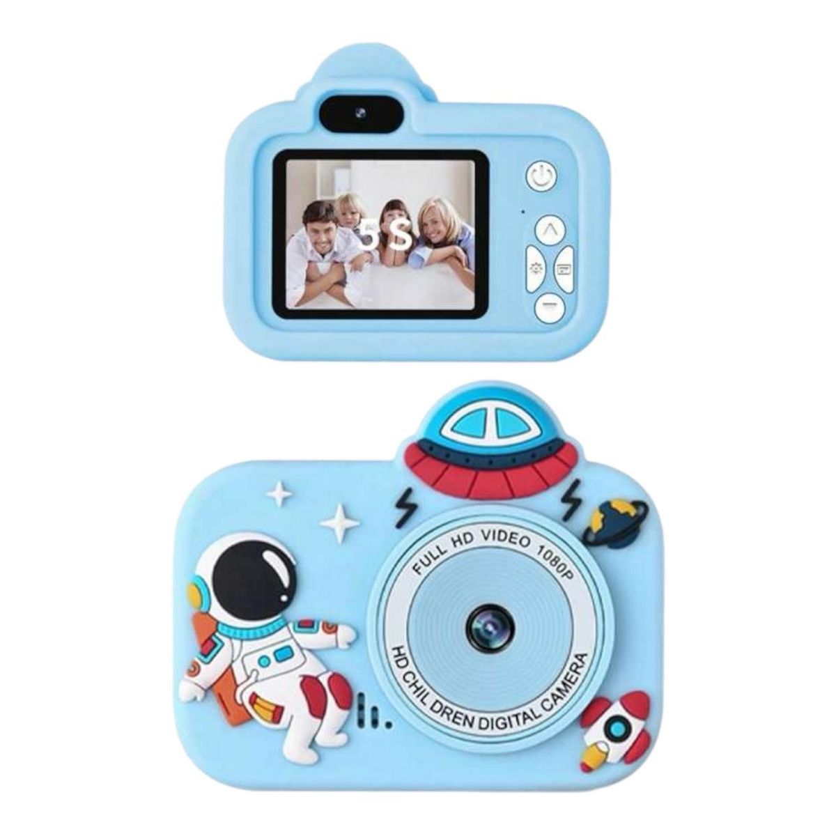 GENERICO - Cámara Digital Hd Para Niños Astronauta 2,0 Pulgadas Azul