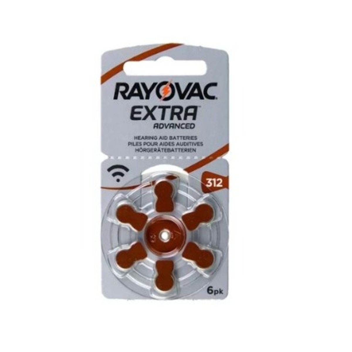 RAYOVAC - Batería Pila Rayovac Pr41 Tipo 312 1.45 V Original Pack X 6