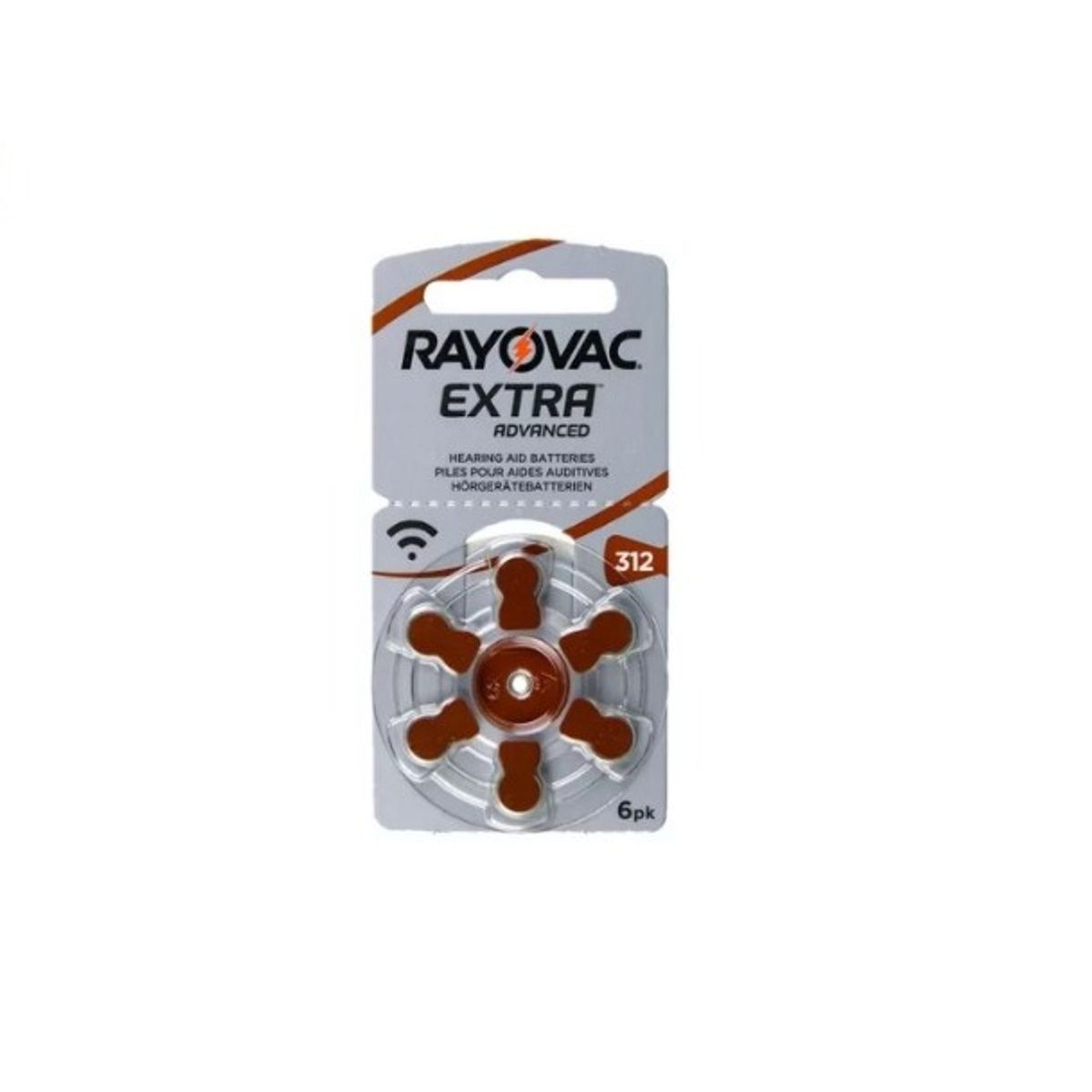 RAYOVAC - Batería Pila Rayovac Pr41 Tipo 312 1.45 V Original Pack X 6