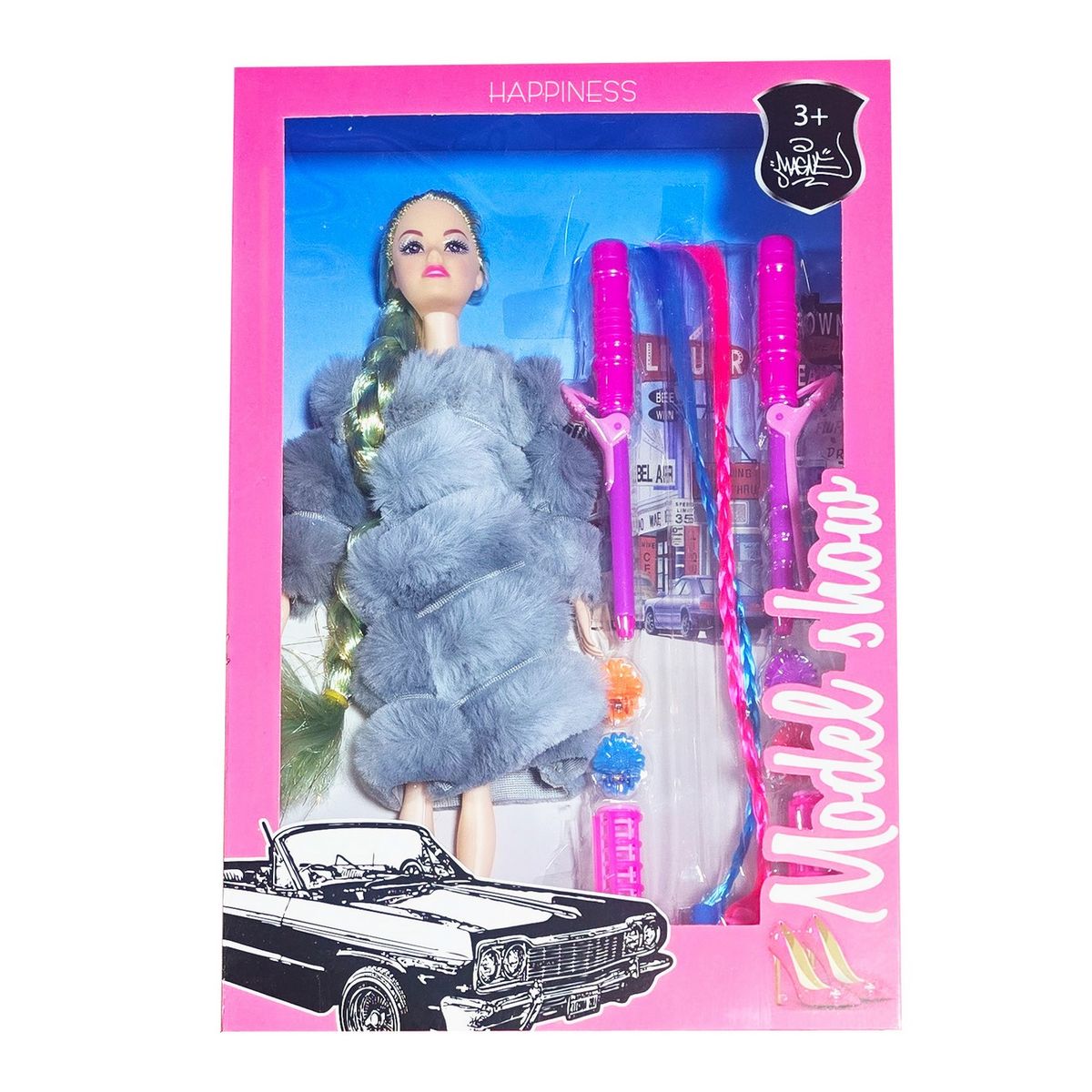 GENERICO - Muñeca Vestido Elegante Accesorios Cabello Juguete Niñas