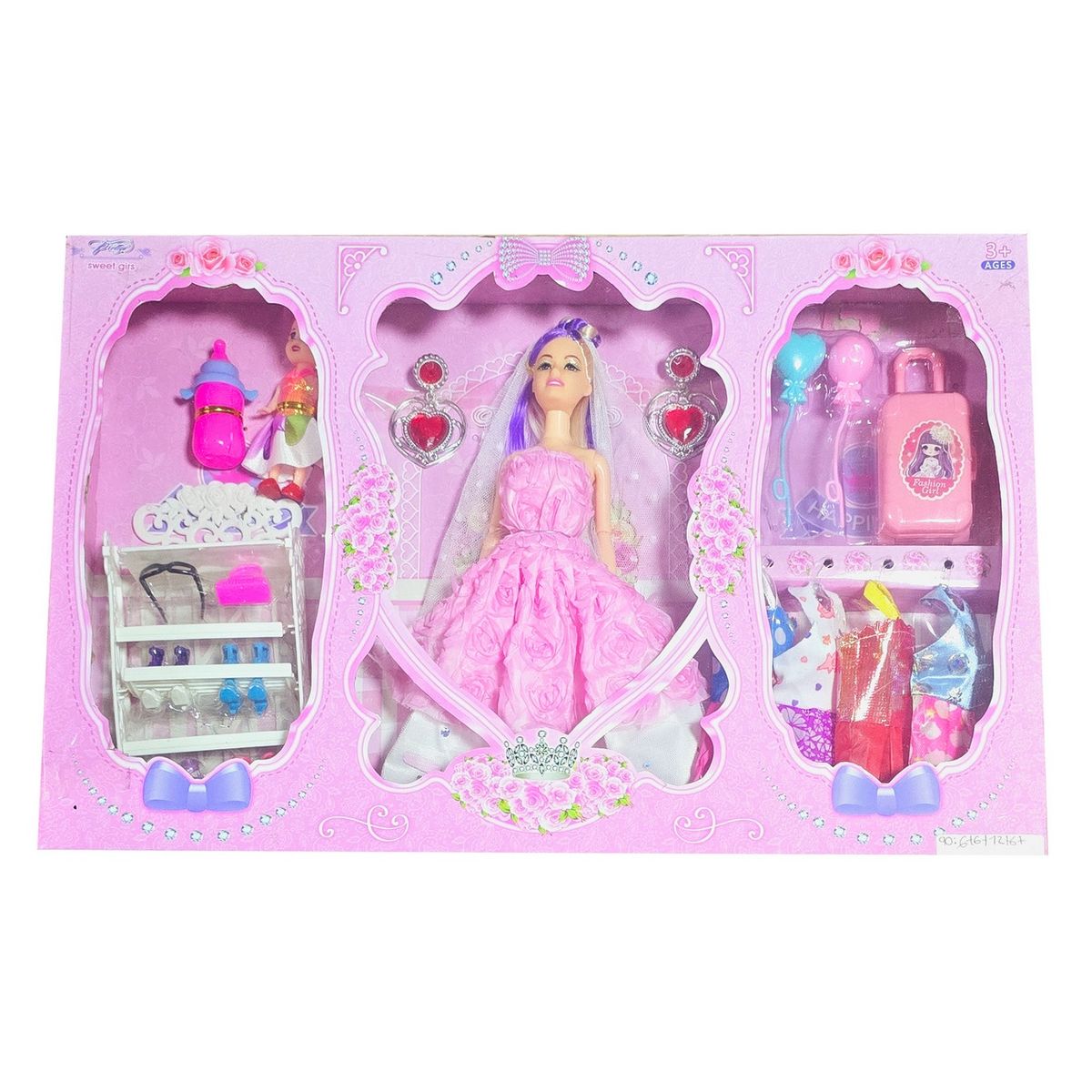 GENERICO - Muñeca Vestido Elegante Zapatos Vestidos Accesorios Juguete